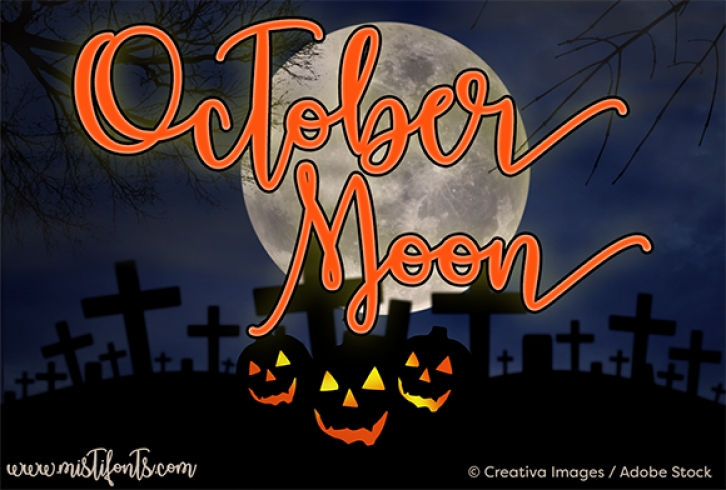 October Moon Font Download