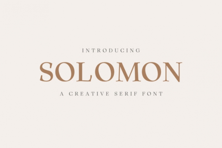 Solomon Family Font Download