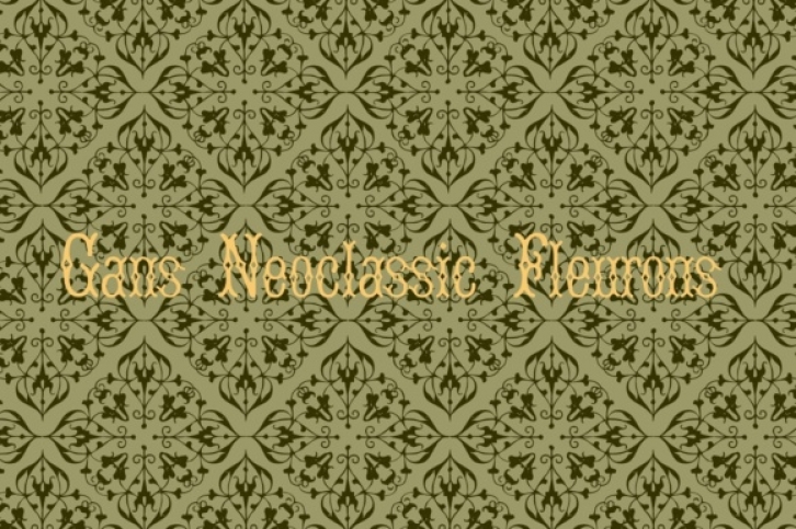 Gans Neoclassic Fleurons Font Download