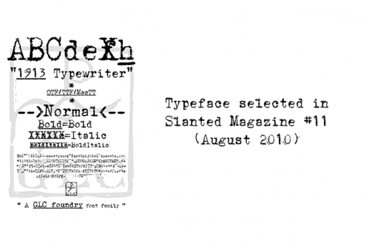 1913 Typewriter Font Download