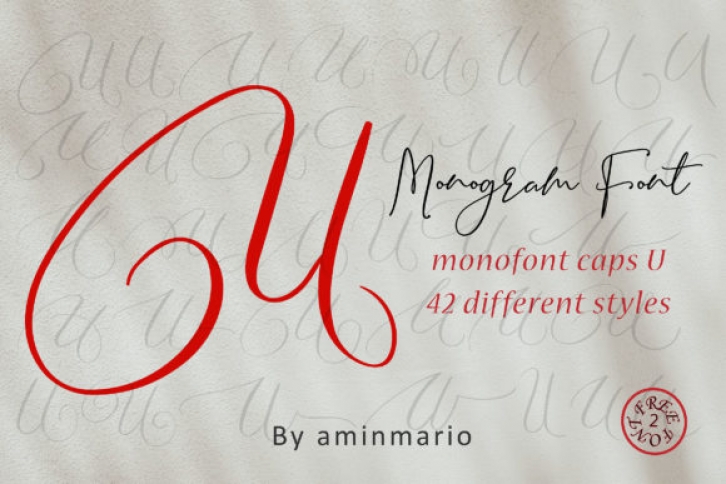 Monogram U | Monofont Caps U Font Download