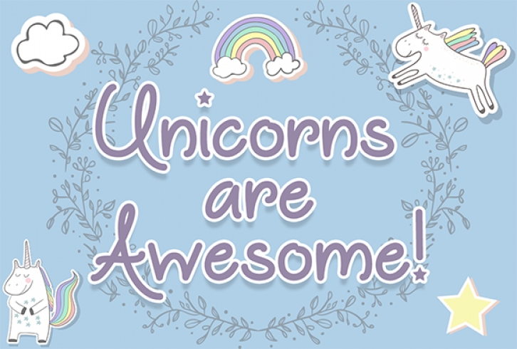Unicorns Are Awesome Font Download