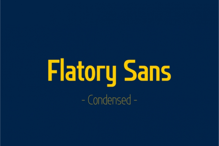 Flatory Sans Condensed Font Download