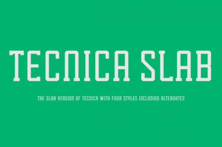Tecnica Slab Family Font Download