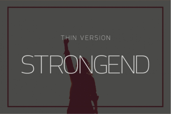 Strongend Thin Font Download