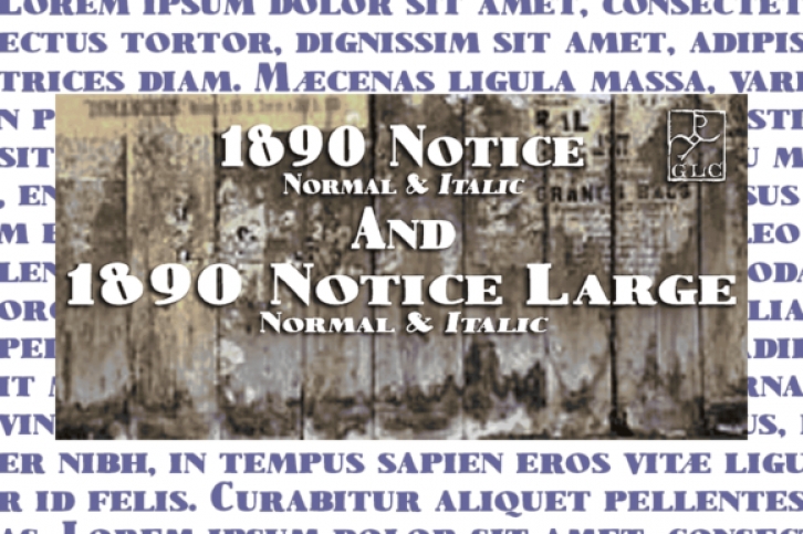 1890 Notice Font Download