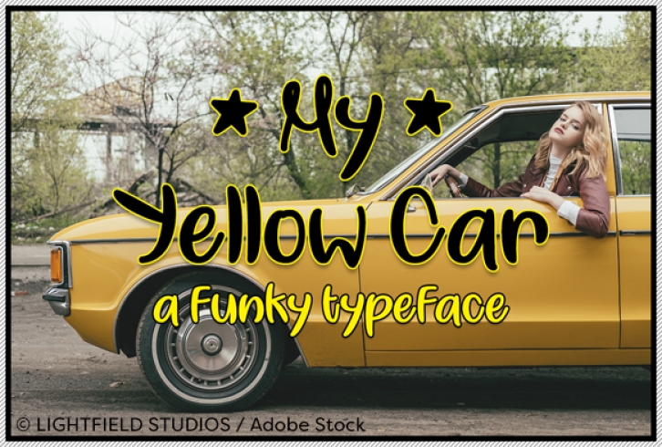 My Yellow Car Font Download