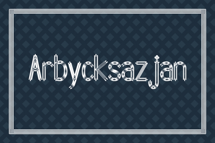 Arbycksazjan Font Download