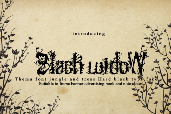 Black Widow Font Download