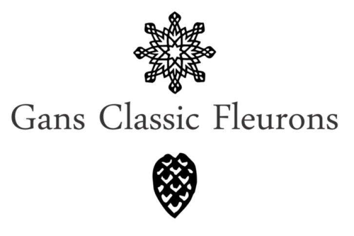 Gans Classic Fleurons Font Download