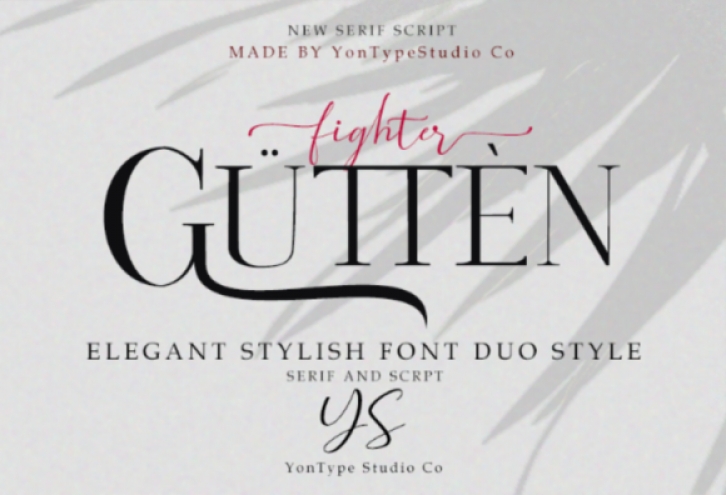 Gutten Fighter Duo Font Download