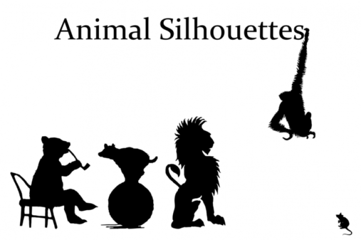 Animal Silhouettes Font Download