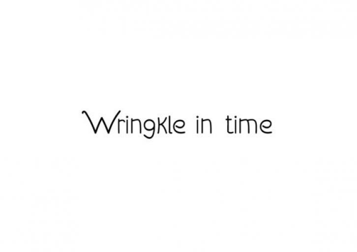 Wringkle in Time Font Download