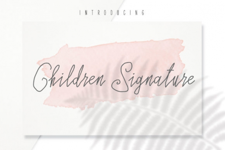 Children Signature Font Download