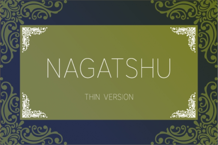 Nagatshu Thin Font Download