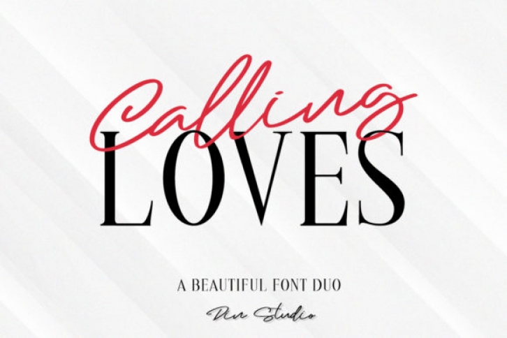 Calling Loves Duo Font Download
