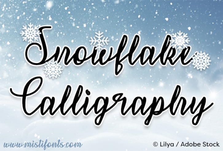 Snowflake Calligraphy Font Download