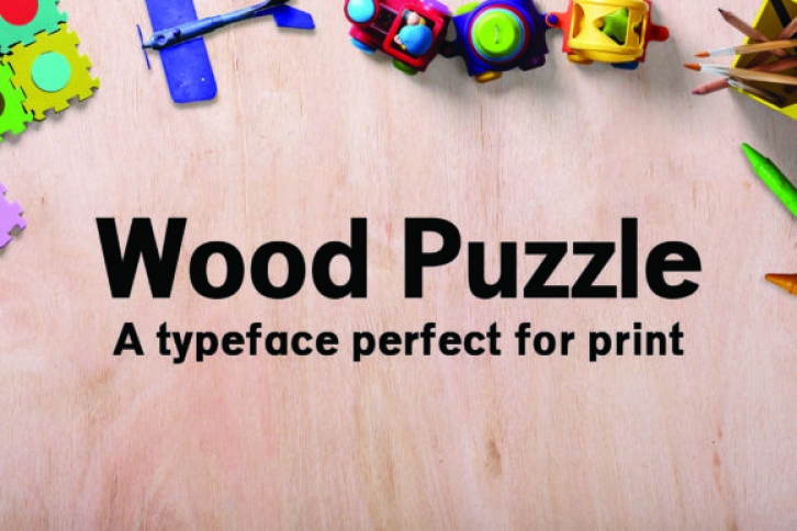 Wood Puzzle Font Download