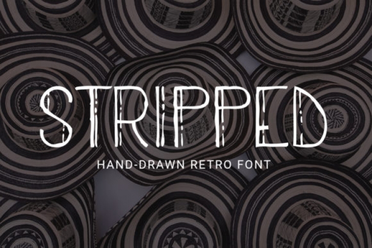 Stripped Font Download