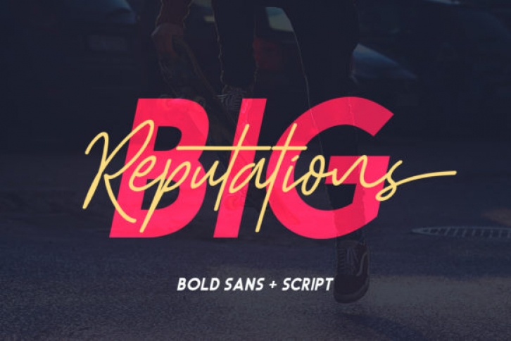 Big Reputation Duo Font Download