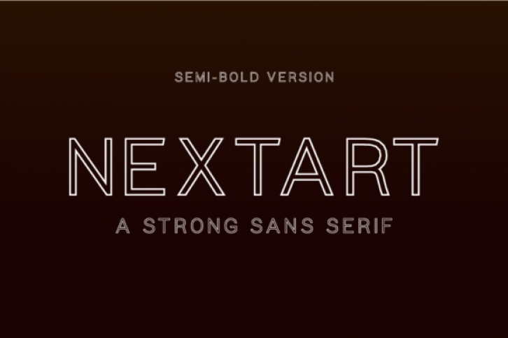 Nextart Outline Semi-Bold Font Download