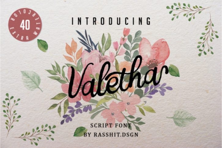 Valetha Font Download