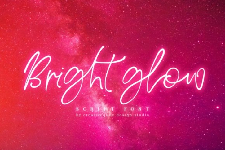 Bright Glow Font Download