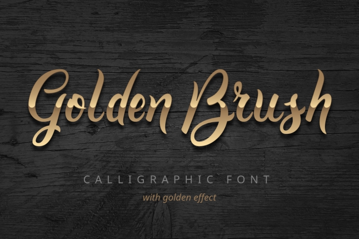 Golden Brush Font Download