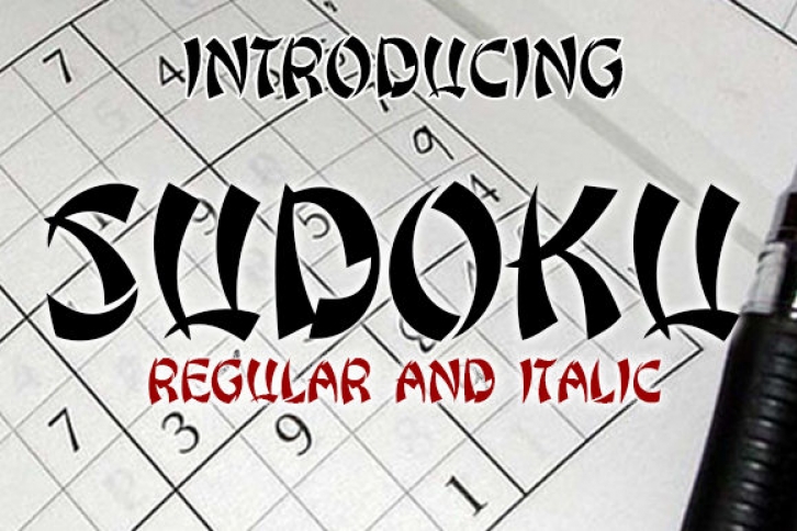 Sudoku Font Download