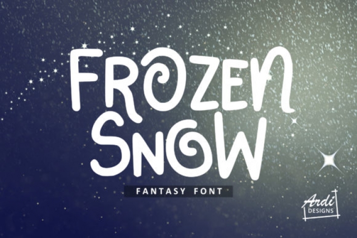 Frozen Snow Font Download