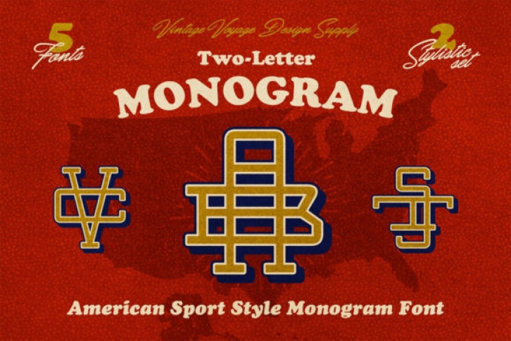 Two Letter Monograms Font Download