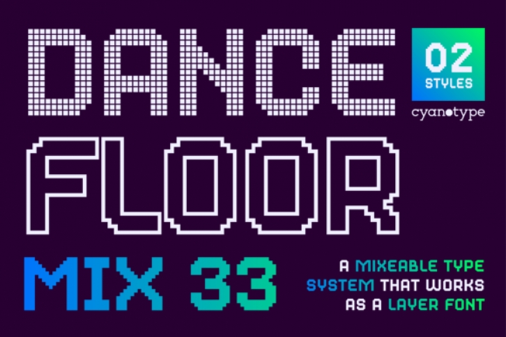 Dance Floor Mix 33 Font Download