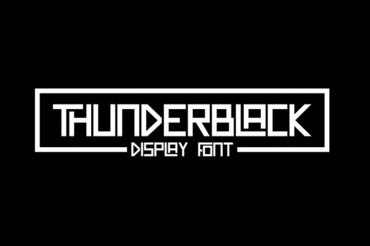 Thunderblack Font Download