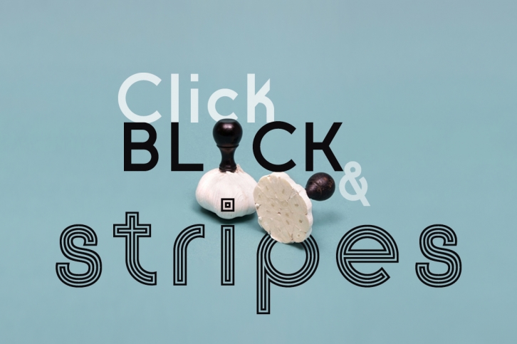 Click Black & Stripes Font Download