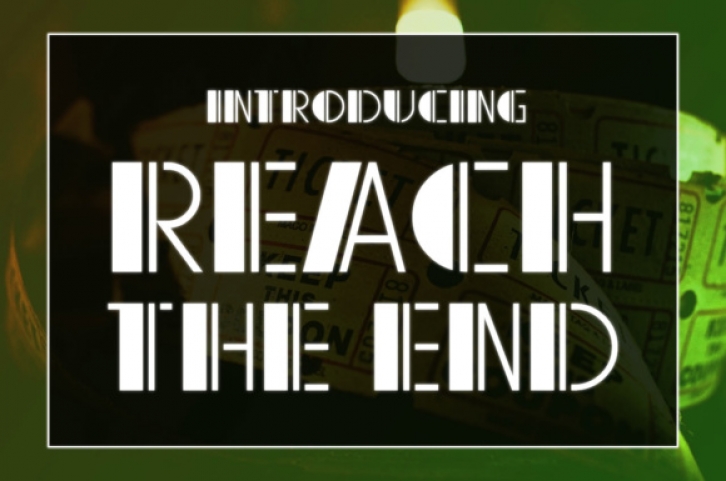 Reach The End Font Download