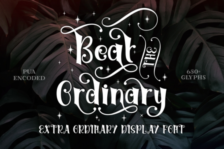 Beat the Ordinary Font Download