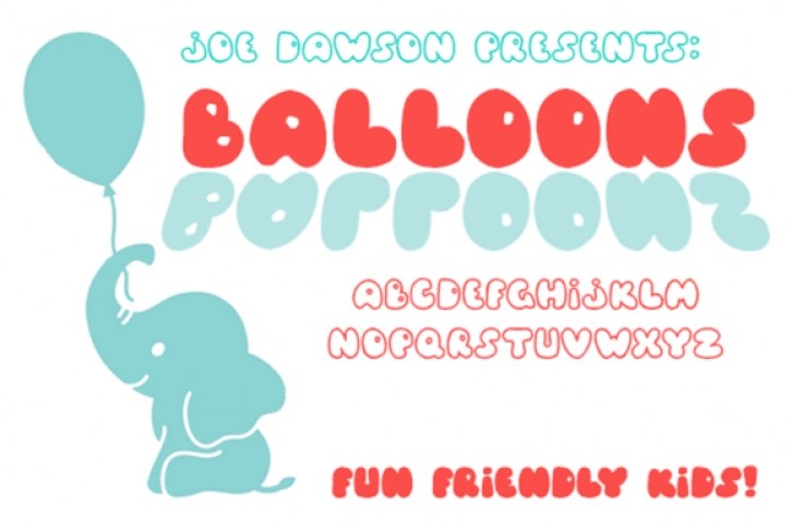 Balloons Font Download