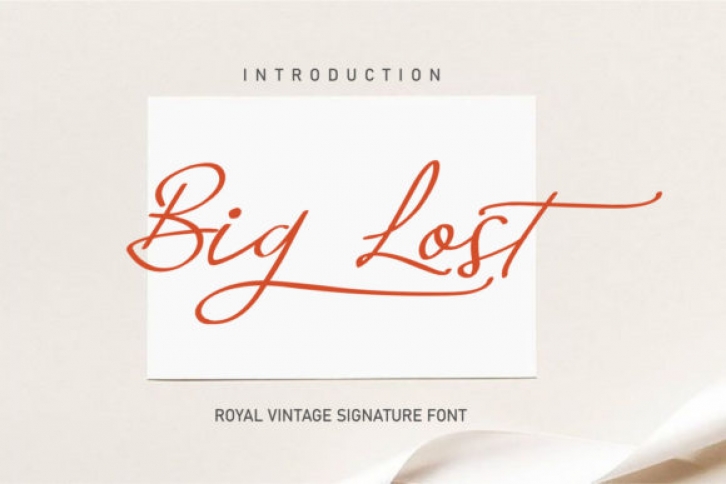 Big Lost Font Download