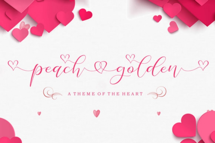 Peach Golden Font Download