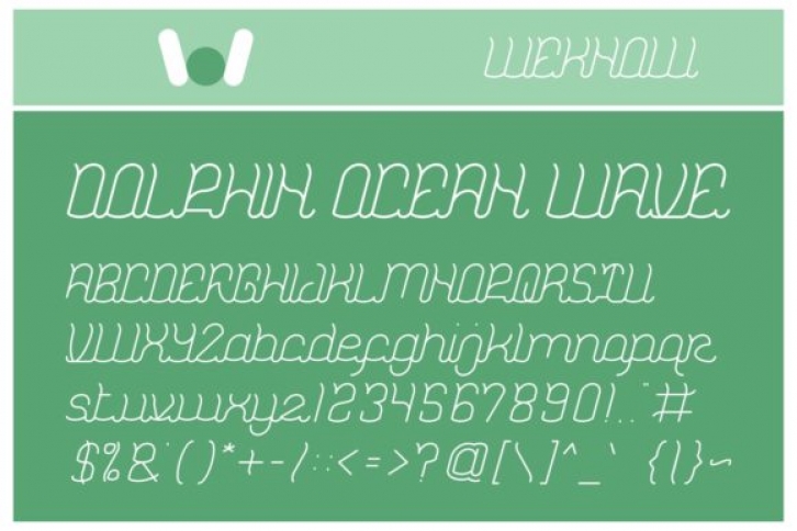 Dolphin Ocean Wave Font Download