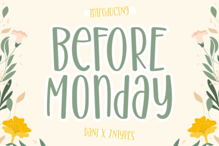 Before Monday Font Download