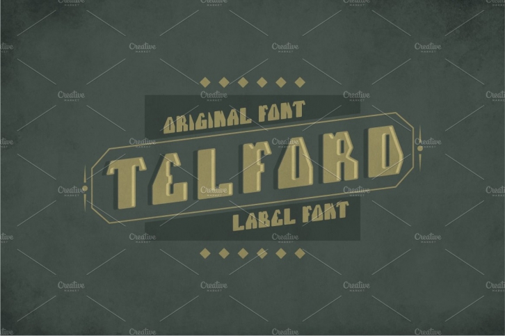 Telford Vintage Label Typeface Font Download