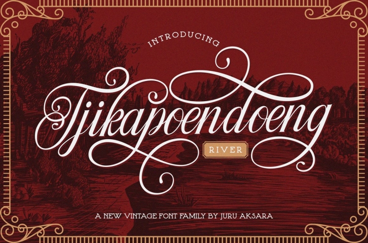 Tjikapoendoeng River+Extras Font Download