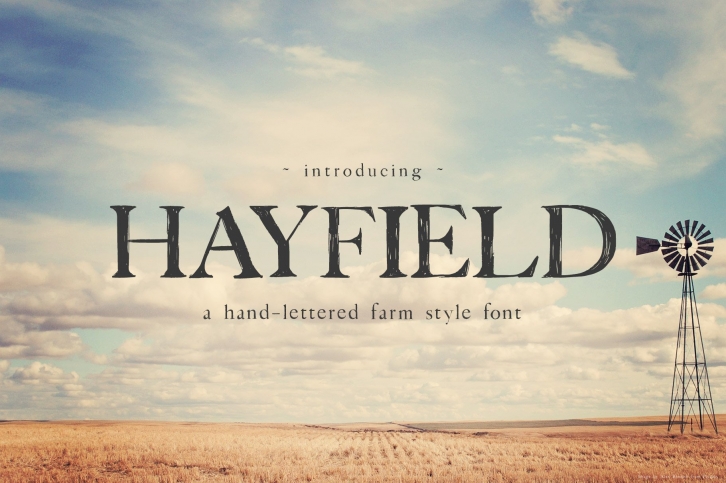 Hayfield Hand Lettered Font Download