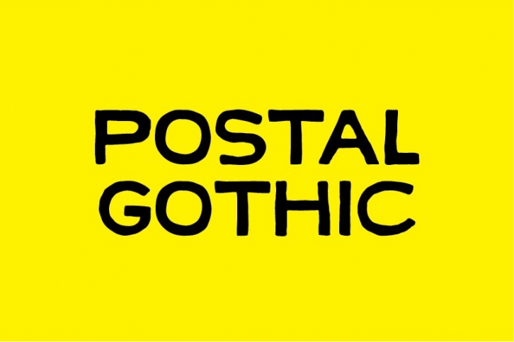 POSTAL GOTHIC Font Download