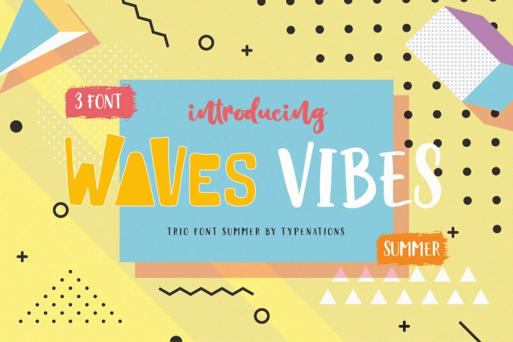 Waves Vibes Trio Font Download