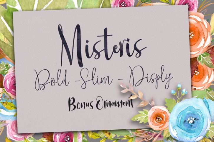 Misteris (3 Styles+Ornmt) Font Download