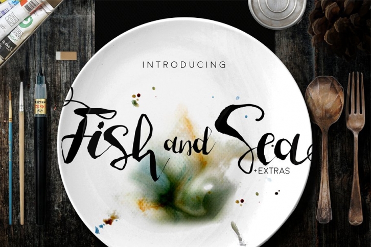 Fish and Sea Typeface+Extras Font Download