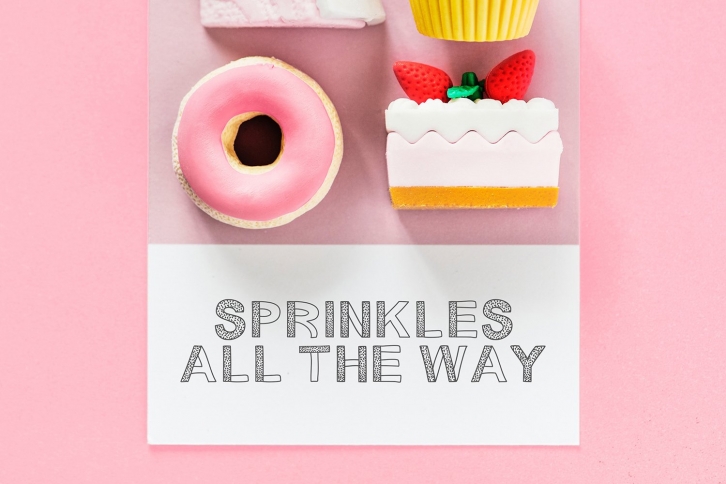 Sprinkles Patterned Font Download