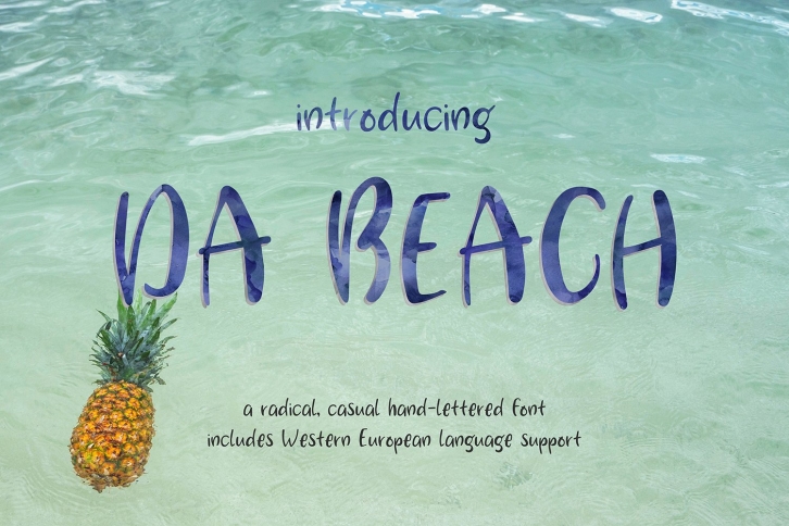 Da Beach Hand-lettered Sans Font Download